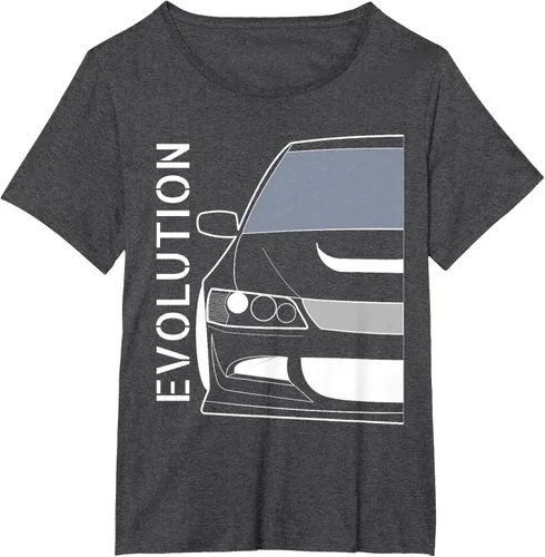 Vista 30 de Camiseta Evo 8 Design Turbo JDM Classic Legends, Negro, S