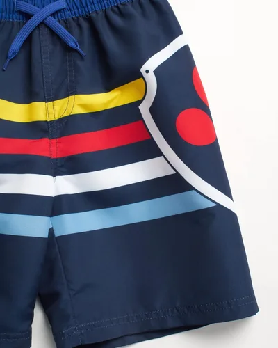 Vista 4 de Nickelodeon Paw Patrol - Traje de baño para niños Chase, Marshall, Rubble Traje de baño para niños UPF 50+ para niños (2T-7)