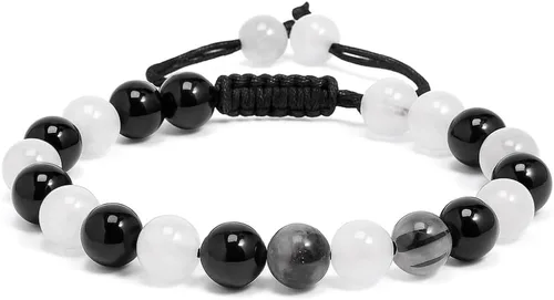 Vista 19 de ANAYA AGATE Bracelet – Healing Crystal Bracelet for Women, Men – Chic Gemstone Bracelet for Men and Women – 8mm Round Bead Bracelets for Spiritual