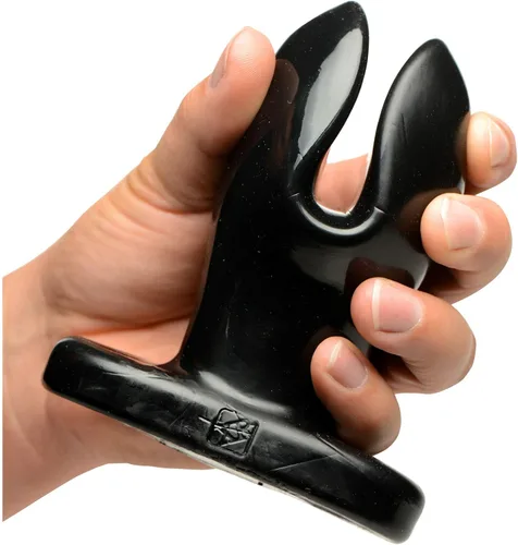 Vista 2 de Master Series XL Anal Acampanado Anal Plug, Negro