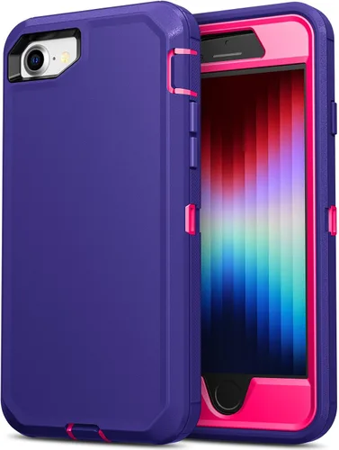 Vista 11 de Jelanry Funda para iPhone SE 2022/2020, para iPhone 8/7, Resistente de Servicio Pesado Rugosa a Prueba de Golpes de Doble Capa Carcasa Protectora