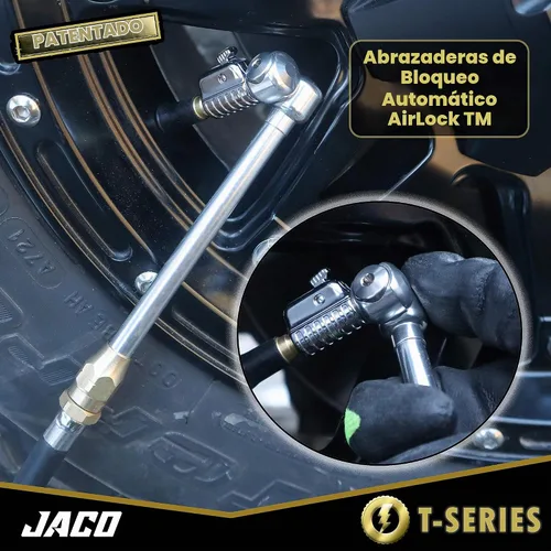 Vista 6 de JACO Lightning T-Series Portabrocas de aire para neumáticos - 1/4" F-NPT (Flujo abierto)