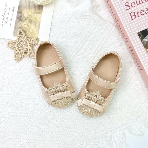 Vista 3 de Uineky Zapatos de vestir para bebés y niñas recién nacidas, zapatos planos estilo Mary Jane, antideslizantes, ligeros, suela suave, zapatos de boda