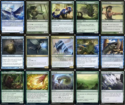 Vista 3 de Elite Commander Ivy Mutate Deck – Simic – Verde Azul – EDH – Ivy, Gleeful Spellthief – 100 cartas – Magic The Gathering Deck – Muy fuerte