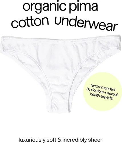 Vista 5 de ODDO BODY Tanga de algodón 100% orgánico, suave, de comercio justo, transpirable, ropa interior de algodón Pima diseñada para la comodidad diaria