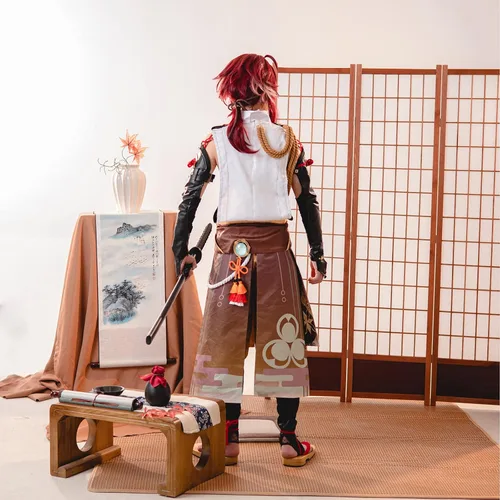 Vista 6 de CR ROLECOS Genshin Impact Cosplay Costume Outfit Halloween Party Suit