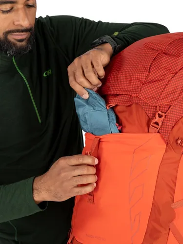Vista 14 de Osprey Talon Pro 40L - Mochila de senderismo para hombre con cinturón de cadera, color naranja Mars, talla S/M naranja (Mars Orange)