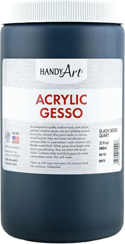 Vista 10 de Handy Art Estudiante acrílico 16 onzas, gesso negro