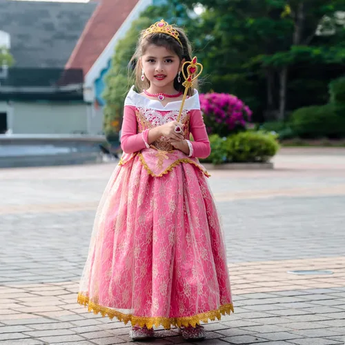 Vista 4 de MDYCW Princess Dress Up Birthday Party Fairy Costume for Toddler Girls Special Occasion Dresses Pageant Ball Gown