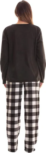 Vista 3 de Just Love - Conjunto de pijama ultrasuave para mujer, camisón, pantalón deportivo y calcetines a juego