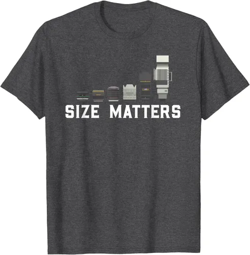 Vista 13 de Photography Camera Lens Size Matter Photographer Shutterbug Camiseta Negro