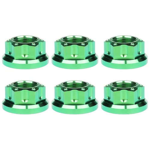 Vista 38 de Tuerca de perno de brida de titanio M6 M8 M10 M12 M14 M16 para bicicleta, motocicleta, eje trasero de automóvil, accesorios de modificación