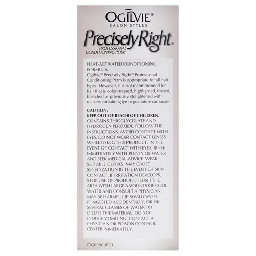 Vista 7 de Kit profesional de permanente acondicionadora Ogilvie Salon Styles Precisely Right - Ideal para cabello tratado con color, normal - 1 aplicación