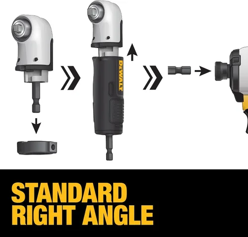 Vista 2 de DEWALT FLEXTORQ - Accesorio de accionamiento en ángulo recto, 3/8 pulgadas (DWAMRA38FT) (paquete de 5)