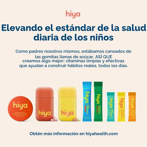 Vista 8 de Hiya - Suplementos de hierro para niños, masticables, vitamina C, sin OMG, 30