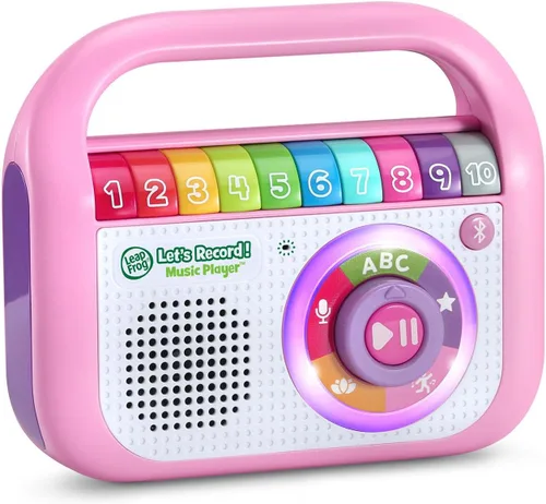 Vista 3 de LeapFrog Let's Record! Reproductor de música, Rosa