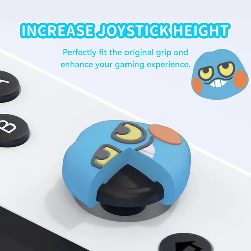 Vista 3 de WISHAVEN Lindas tapas Joycon para agarre de pulgar compatibles con Nintendo Switch Zelda, funda de silicona suave para Nintendo SwitchOLEDLite