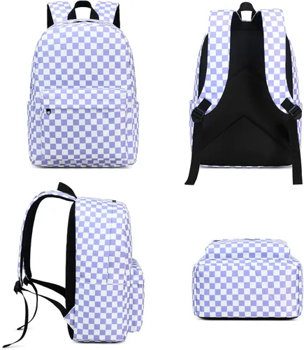 Vista 5 de Mochila para niñas para escuela secundaria primaria, mochila escolar para niños, adolescentes, mochila escolar para mujeres, mochila universitaria