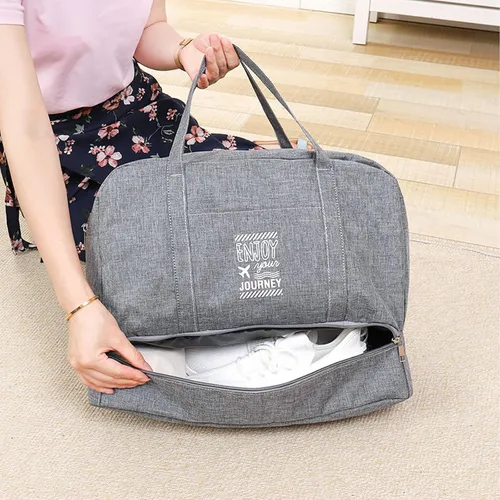 Vista 4 de Bolsa de viaje para Spirit Airlines, bolsa de artículos personales de 18 x 14 x 8 pulgadas, plegable, bolsa de viaje para llevar durante la noche