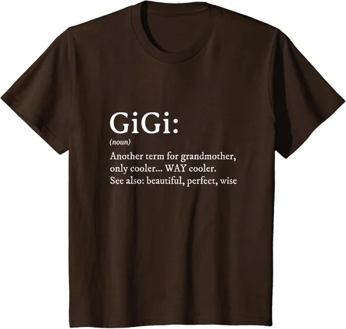 Vista 56 de Gigi Definition - Camiseta de regalo para abuela, cumpleaños y abuela, Negro