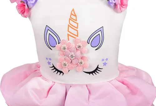 Vista 4 de Dressy Daisy - Disfraz de unicornio para niñas pequeñas