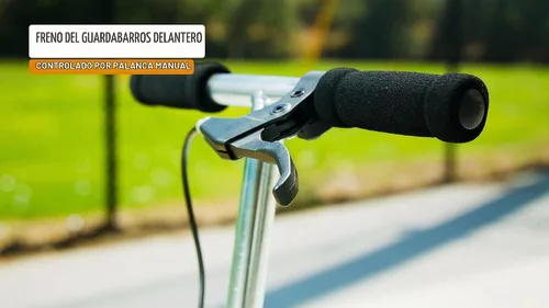 Vista 5 de Razor Patinete con ruedas PowerWing Plata/Verde DLX