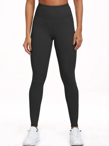 Vista 2 de CADMUS Pantalones de yoga de nailon grueso de cintura alta con bolsillos, control de abdomen, entrenamiento, correr, yoga, leggings para mujer