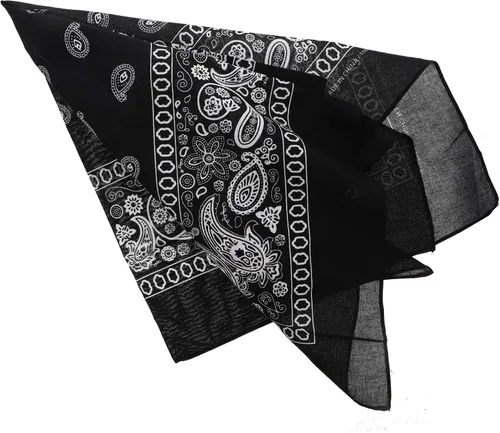 Vista 2 de Motique Accessories Bandana Paisley Extra Grande de 27x27 Pulgadas