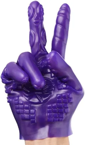 Vista 4 de Infatuation Magic Hand Anal Plug. Consoladores de PVC suave, estimulador de vagina para el punto G, entrenamiento de empuje, orgasmo, masturbador