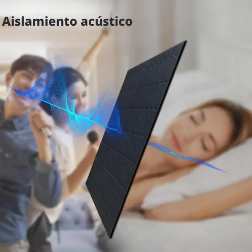 Vista 4 de Paneles de Pared de Listones de Madera Acústica Acanalados con Absorción de Sonido 3D Paneles de Pared para Decoración de Pared Interior Panel