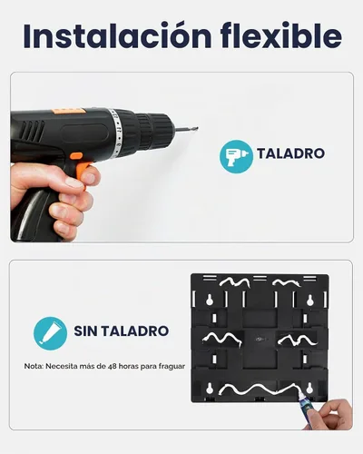 Vista 2 de AIKE Dispensador de champú y acondicionador de ducha de 3 cámaras para baño Negro