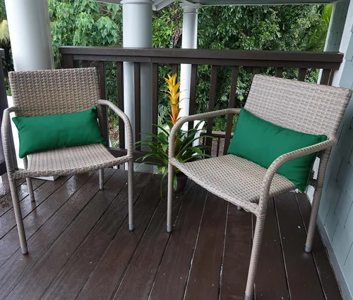 Vista 51 de Funda de almohada lumbar de tela de poliéster para interiores y exteriores, impermeable, rectangular, para todo tipo de clima, para muebles