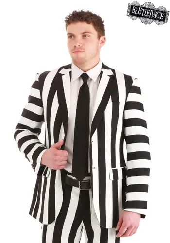 Vista 12 de Blazer para Hombre Beetlejuice a Rayas Multicolor