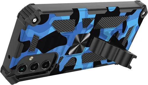 Vista 5 de Funda para Samsung Galaxy A54 con función atril camuflaje verde