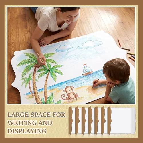 Vista 4 de Geyee Paquete de 20 tableros de póster triples de 36 x 48 pulgadas, tableros blancos a granel autónomos para ferias de ciencias, proyectos de aula