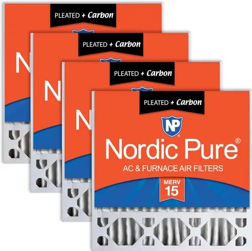 Vista 12 de Nordic Pure 20 x 20 x 5 (19_5/8 x 19_7/8 x 4_3/8) Honeywell/Lennox MERV 8 filtro de aire de repuesto, 1 paquete