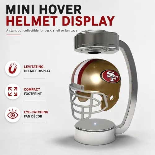 Vista 3 de Mini casco Hover con licencia oficial de la NFL