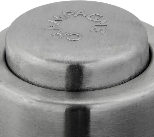 Vista 4 de Cilio Sellador de champán de acero inoxidable, tapón de botella para sellar botellas de champán grandes