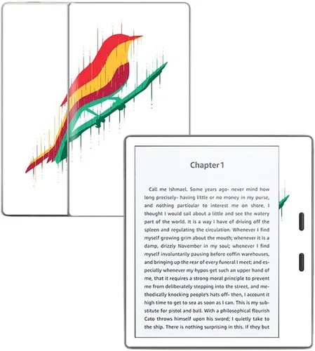 Vista 3 de MightySkins Skin compatible con Amazon Kindle Oasis 7" (9ª generación) – Naturaleza alterada Cubierta protectora de vinilo duradera y única