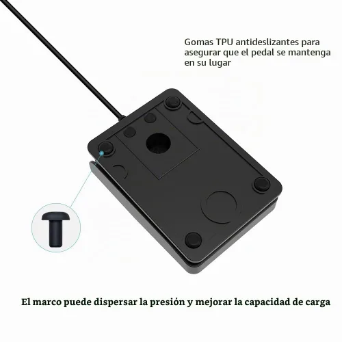 Vista 6 de Pedal de pie USB, teclado programable, ratón, interruptor personalizado, tecla de acceso directo de tecla rápida para girador de páginas