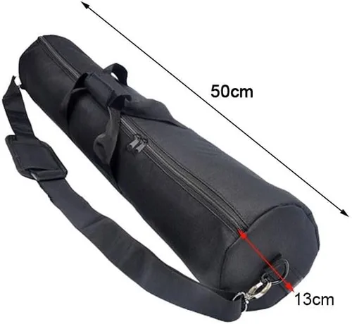 Vista 2 de Bolsa de transporte para trípode de 15.7-47.2 in, trípode impermeable, almacenamiento de transporte de viaje con correa de hombro acolchada y asa