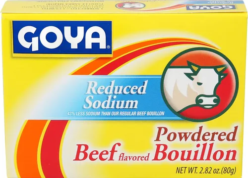 Vista 2 de Goya Foods Beef Bouillon reducido en sodio, 2.82 onzas (paquete de 24)
