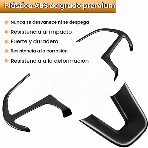 Vista 6 de Kit de decoración de accesorios interiores para cubierta de volante para Dodge Challenger Charger 2015-2024, para Dodge Durango y Jeep Grand Negro