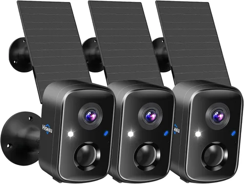 Vista 10 de Hiseeu 4MP Solar Security Cameras Wireless Outdoor, 2.4G/5G Home WiFi