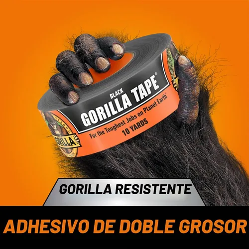 Vista 2 de GORILLA Cinta adhesiva, para conductos, de uso general, resistencia triple en capas, para interior y exterior, cubierta resistente al clima, 1.88