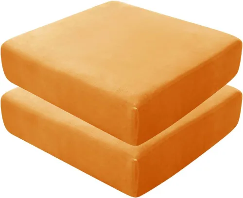 Vista 75 de Fundas de asiento de terciopelo ultra suave, fundas de cojín de asiento suave SOFE fundas de sofá con parte inferior elástica lavable funda