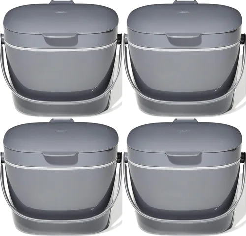 Vista 15 de OXO Good Grips - Contenedor de compostaje fácil de limpiar, color carbón, 0.75 galones