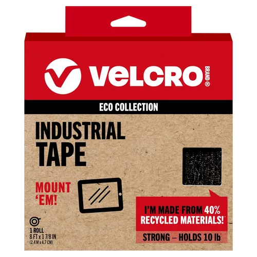 Vista 18 de Velcro Brand ECO Collection Cintas, Tiras de Resistencia Industrial 3 pulgadas x 1 3/4 pulgadas, Materiales Sostenibles 40% Reciclados, 2
