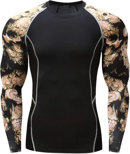 Vista 2 de winying Camisa deportiva de protección contra erupciones para hombre y adultos, camiseta deportiva de secado rápido