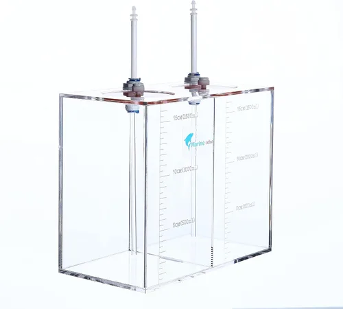 Vista 2 de Acryli Made - Cubo de almacenamiento de líquidos para 2 habitaciones de 0.8 galones, funciona con bomba dosificadora, contenedor de depósito
